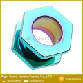 Customized Size Gold PVD Plated Stainless Steel Hexagon Ear Flesh Tunnel